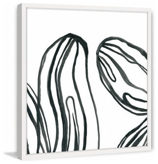 "Playful Lines" Framed Painting Print, 12"x12"