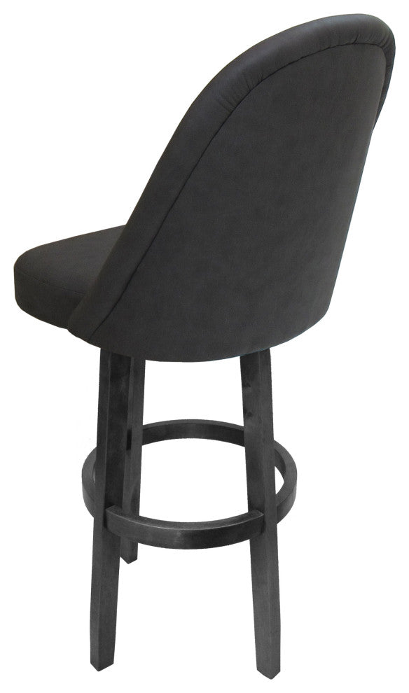 Swivel Counter 26" 30" Extra Tall 34" Wood Bar Stool M-235 Vivian Base, Grey