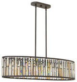 Fredrick Ramond Gemma Medium Six Light Linear, Vintage Bronze