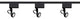 Nuvo Track Lighting 3-Light Halogen Track Light Fixture, Black
