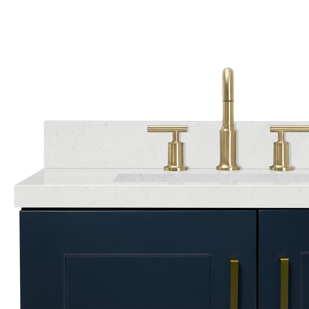 Ariel Taylor 72" Double Rectangular Sinks Bathroom Vanity