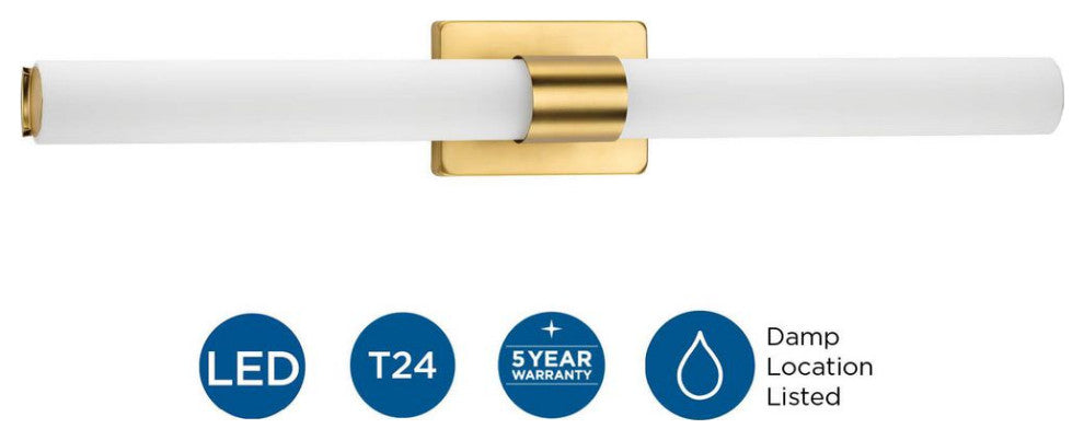 Blanco LED Collection Satin Brass 32" LED Linear Bath