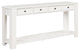 TATEUS Solid Pine Wood Console Table Entryway table with Drawers and Shelves