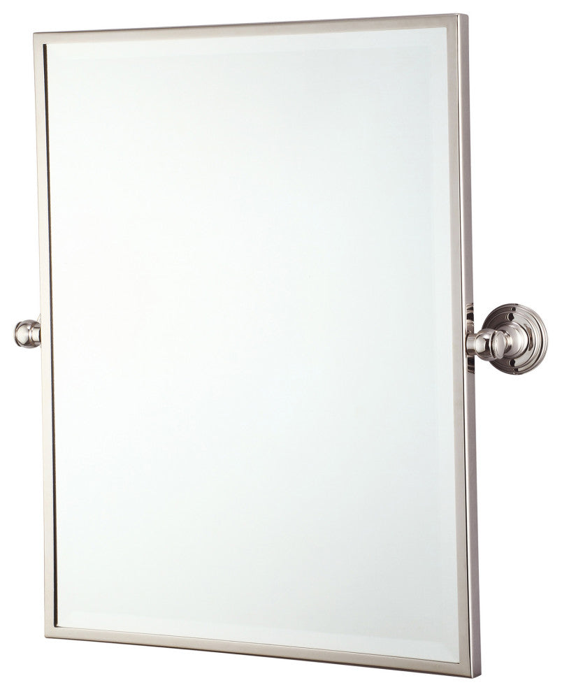 Metal Retangular Mirror 18"x24", Chrome