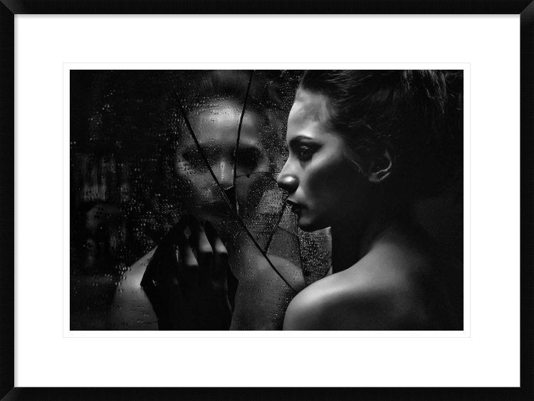 "M.U.S.E." Framed Digital Print by Rudolf Wungkana, 30x22"