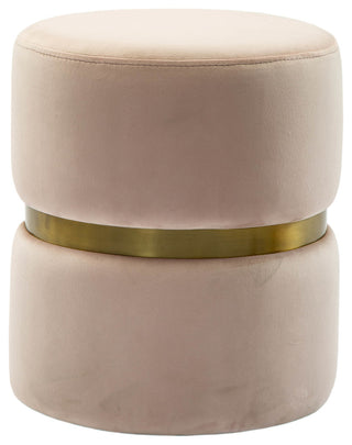 TOV Furniture Yamma Blush Velvet Ottoman