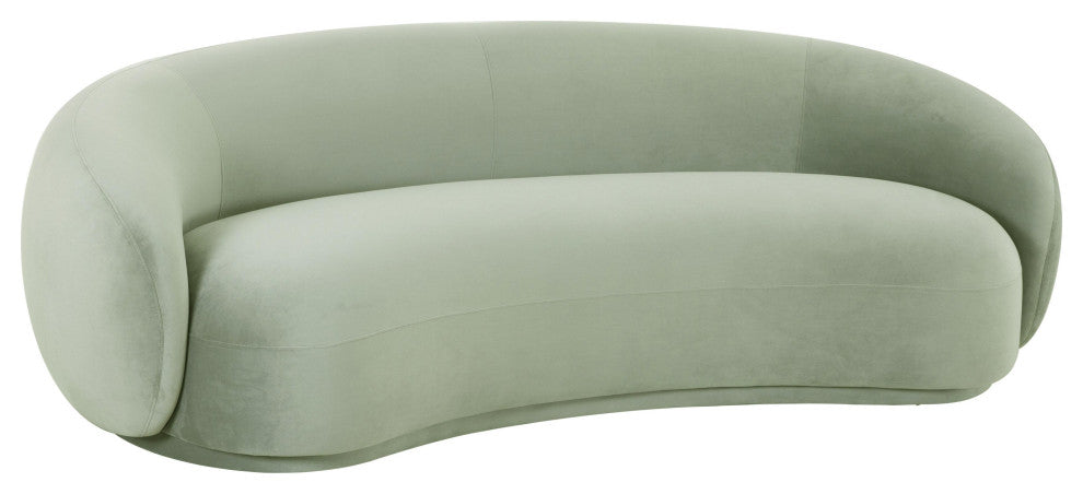 Kendall Moss Green Velvet Sofa, Moss Green