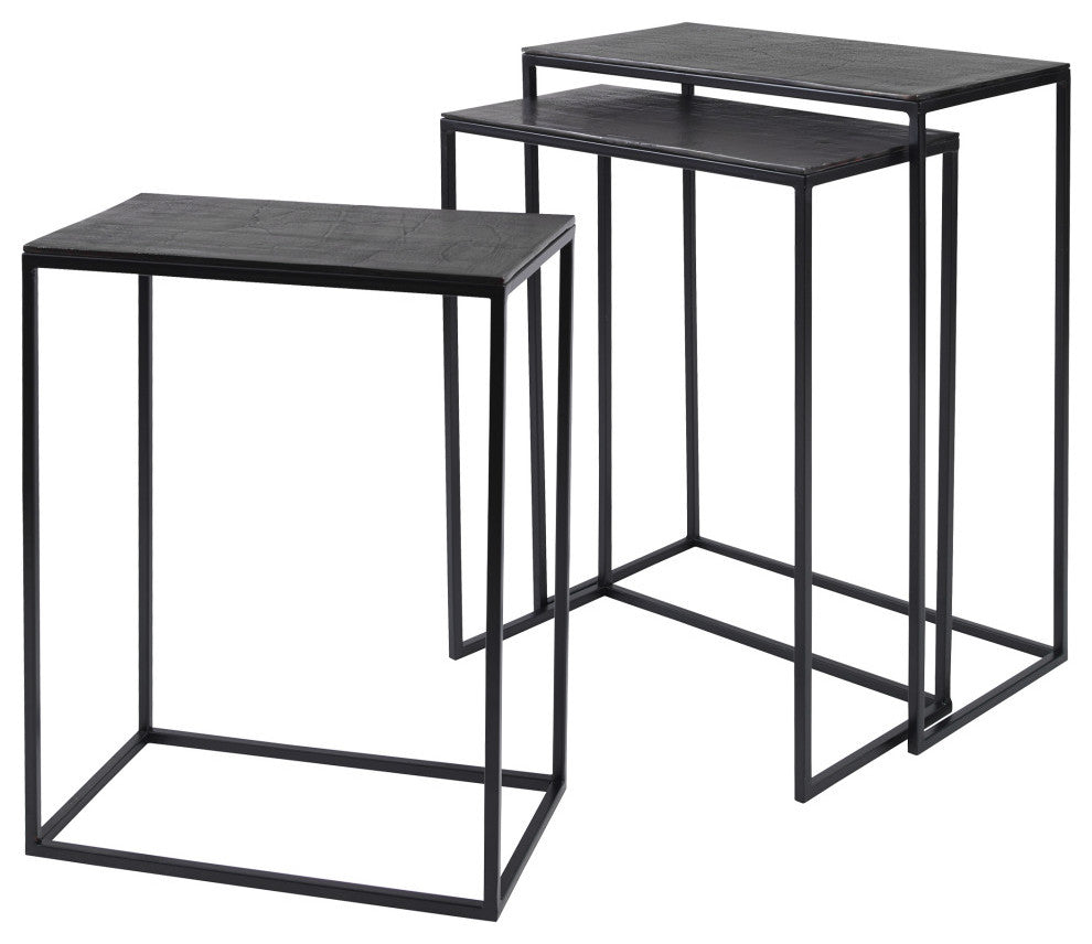 Uttermost Coreene Iron Nesting Tables 3-Piece Set 25040