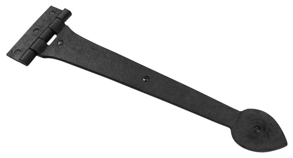 Door Strap Hinge Heart Tip Rough Forged Iron 15" Pack of 10 |