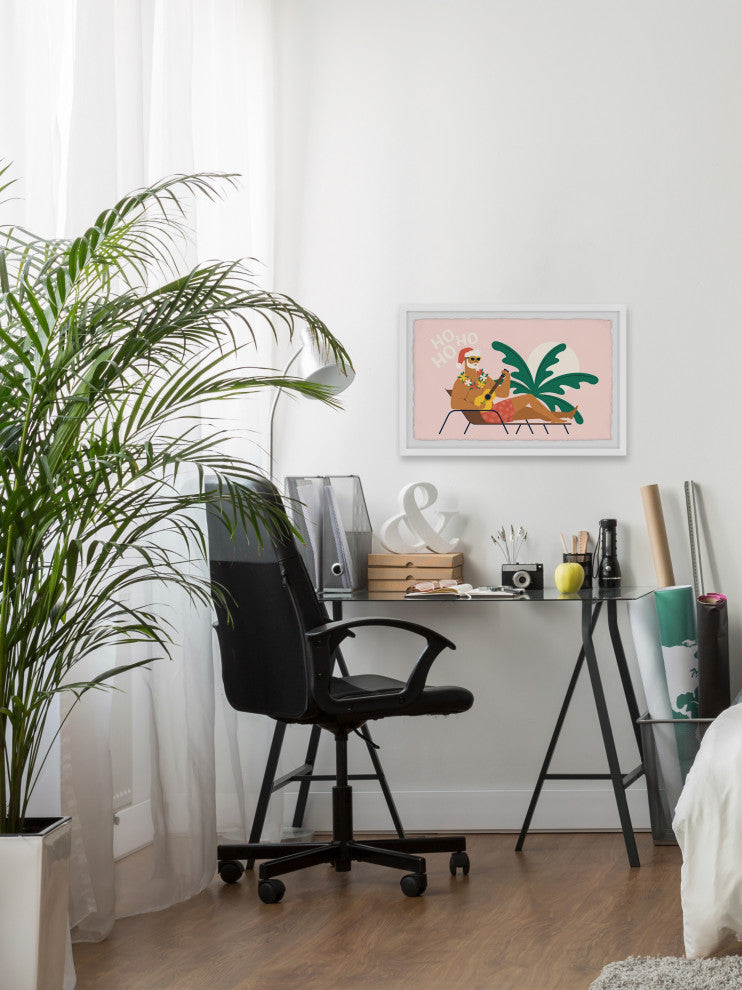 "Hawaiian Christmas" Framed Painting Print, 12x8