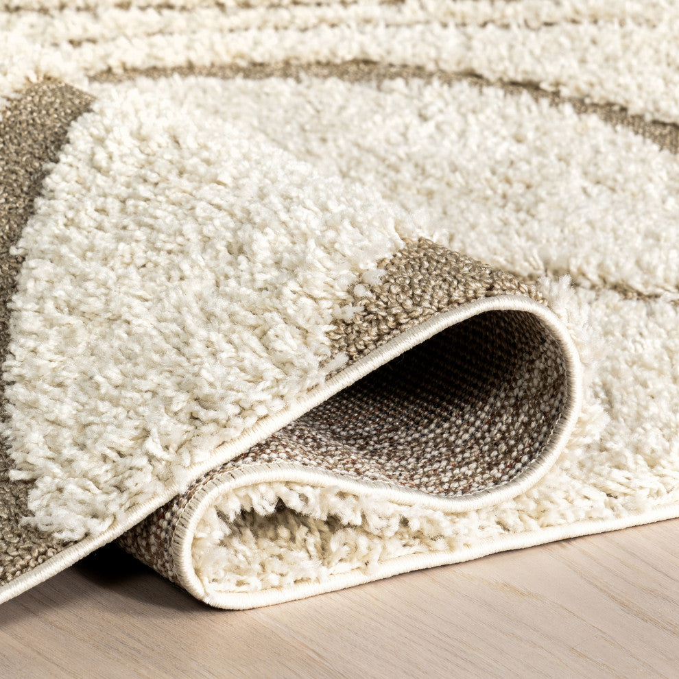 Nuloom Carolyn Modern Shag Rug, Cream 5'3
