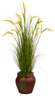 Nearly Natural 53" Wheat Grain Artificial Plant, Decorative Planter