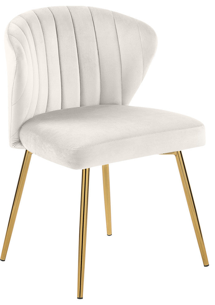 Finley Tufted Velvet Dining Chairs With Rich Gold Legs (Set of 2)