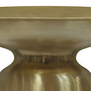Toby Metal Accent Table, Gold/Black Ombre