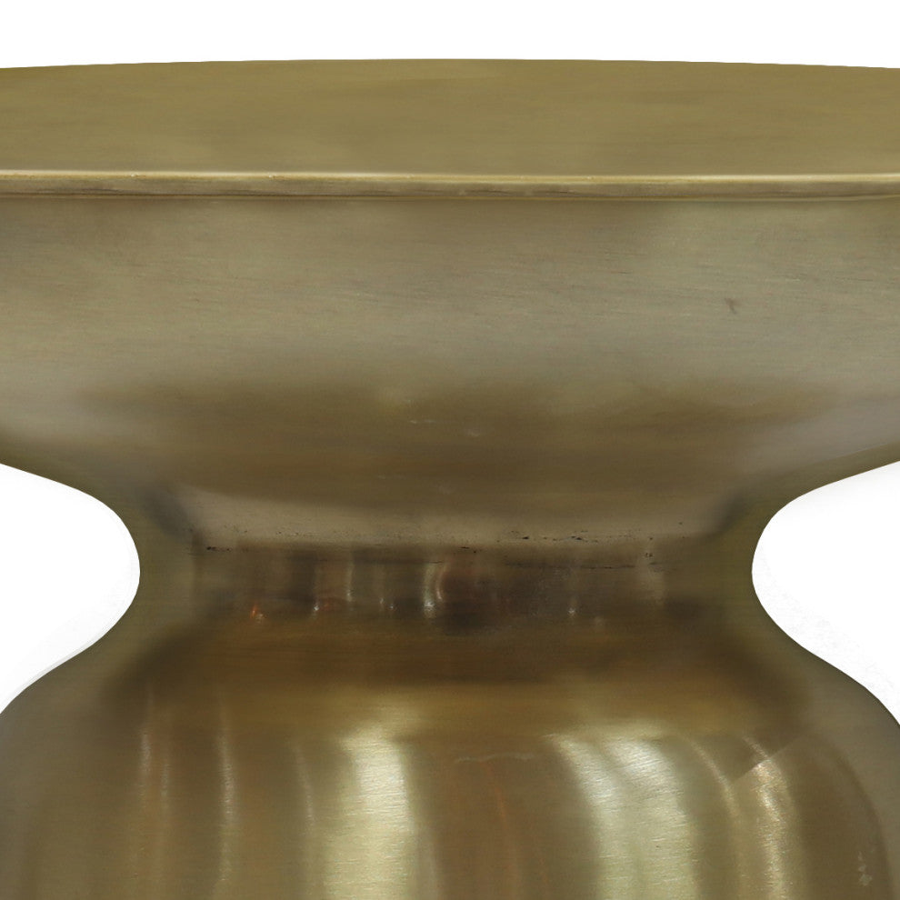 Toby Metal Accent Table, Gold/Black Ombre