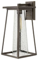 Hinkley Burke Medium Wall Mount Lantern, Oil Rubbed Bronze With Clear Glass