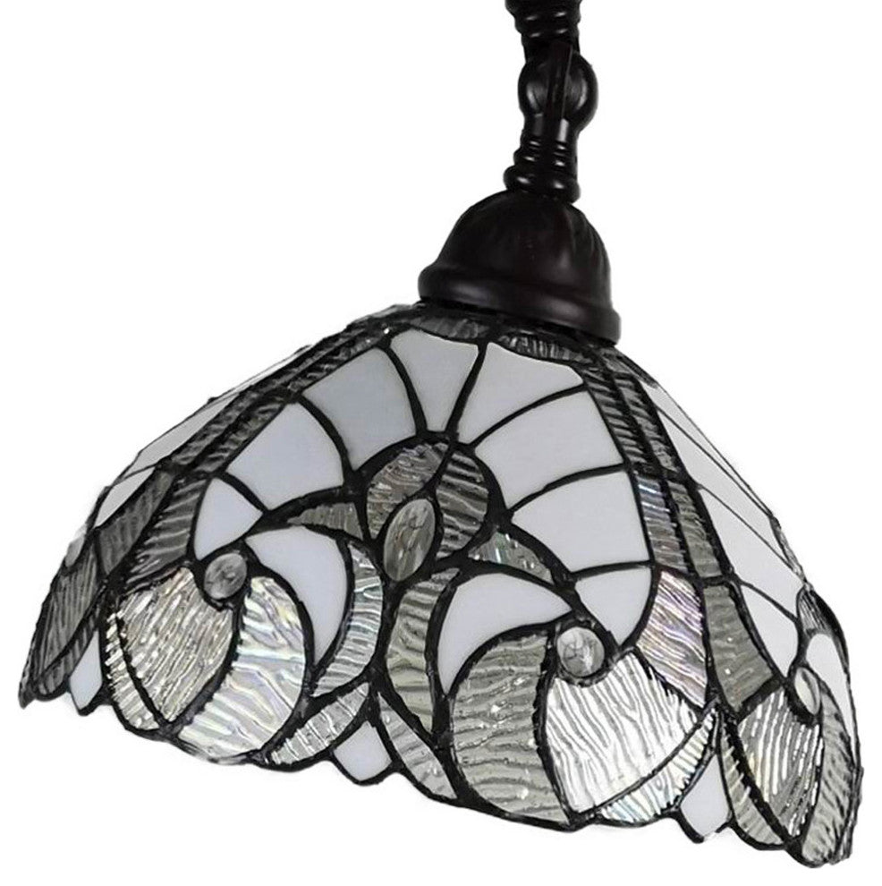 Tiffany Style Old Fashioned Reading Floor Lamp, 62" Tall