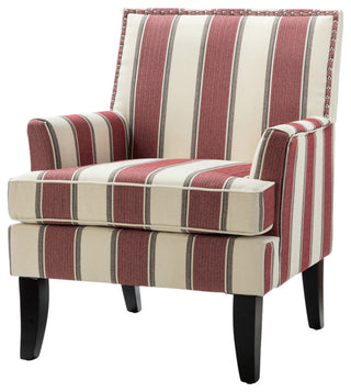 Herrera Classic Armchair With Pattern, Red