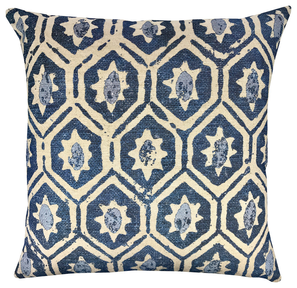Diamond Indigo Pillow