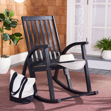 Safavieh Outdoor Clayton Rocking Chair Black