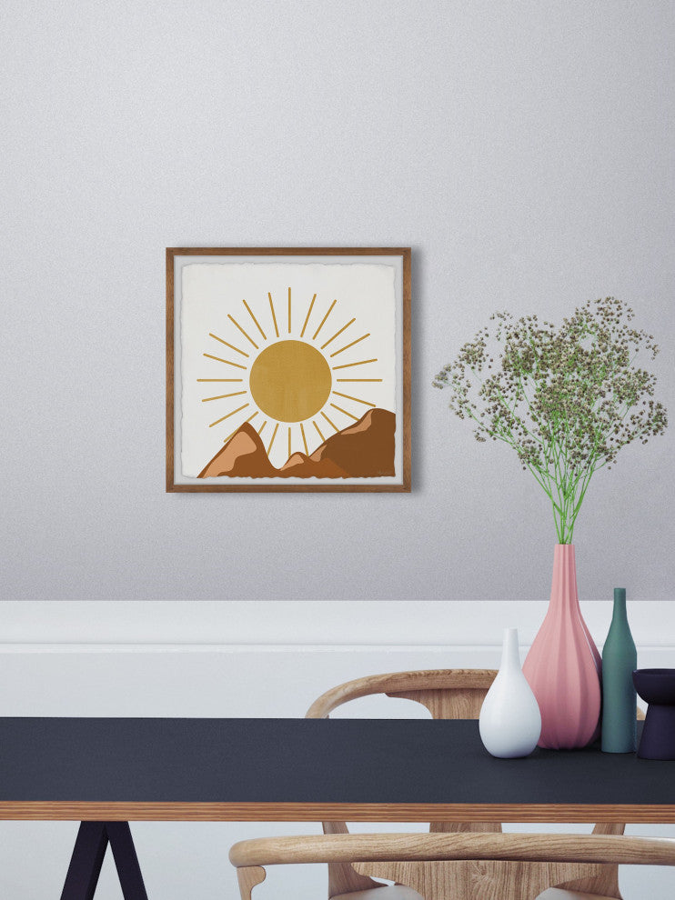 "The Mountain Ridge" Framed Painting Print, 32x32