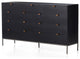 Trey 9 Drawer Dresser-Black Wash Poplar