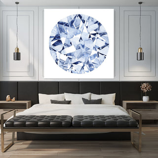 "Diamond Drops II" Fine Art Giant Canvas Print, 54"x54"