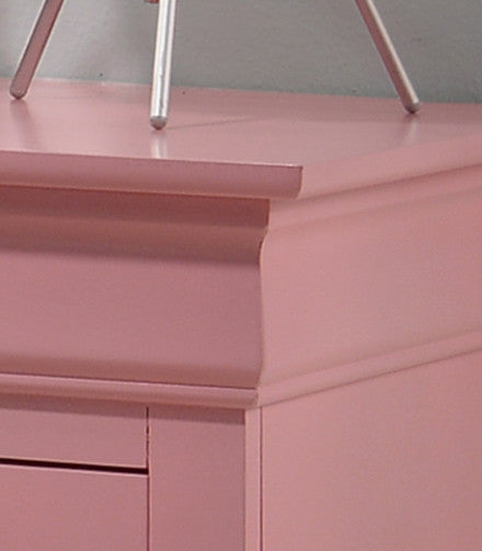 Louis Phillipe Nightstand, Pink