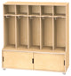 Truemodern 5-Space Metal Coat Hook Cubbie Locker