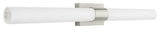 Perpetua LED 42" Bathroom Vanity Light With End Caps, Brushed Nickel