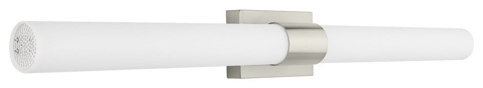 Perpetua LED 42" Bathroom Vanity Light With End Caps, Brushed Nickel