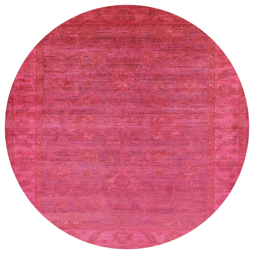 Ahgly Company Indoor Round Mid-Century Modern Area Rugs, 8' Round
