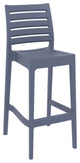 Sky Ares Square Bar Set With 2 Barstools Dark Gray