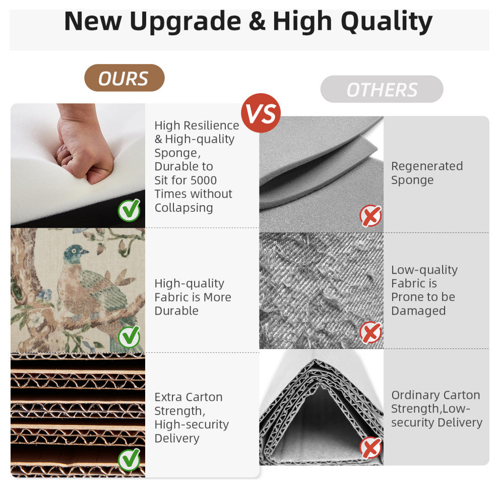 Lamber Wooden Upholstered Armchair With Camelback, Bird