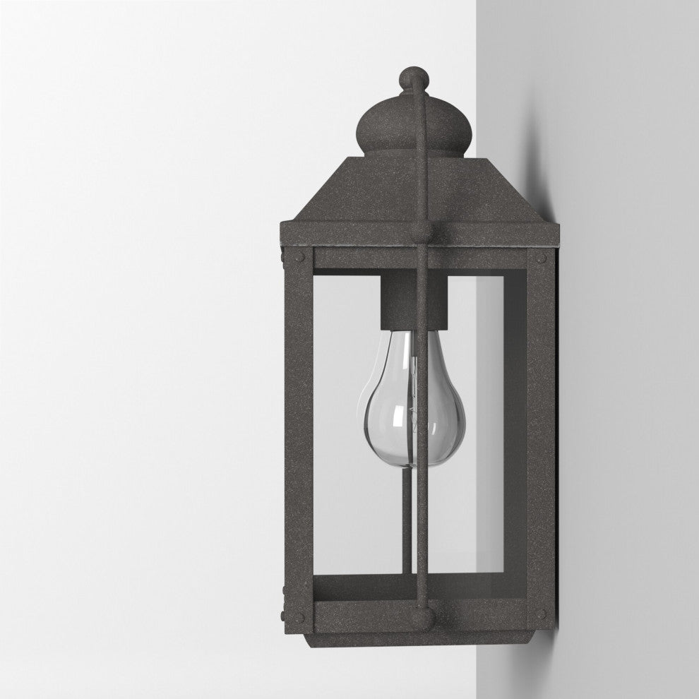 Hinkley Anchorage Small Wall Mount Lantern, Aged Zinc