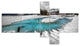Frosted Crystal Clear Lake, Landscape Canvas Art Print, 60"x32", 5 panels