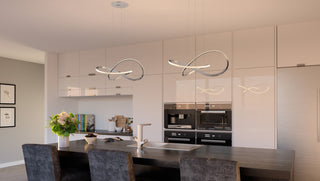 Quoizel PCRUM2818 Rumi 19"W LED Abstract Chandelier - Polished Chrome