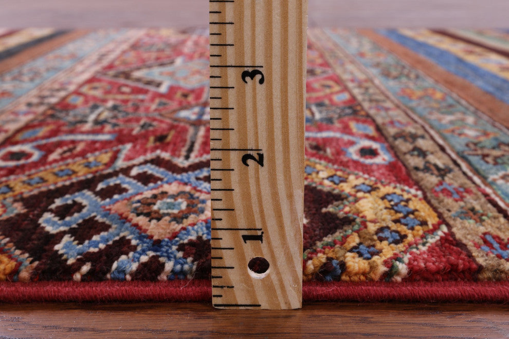 Runner Khorjin Super Kazak Handmade Rug 2' 9" X 9' 10" Q10467