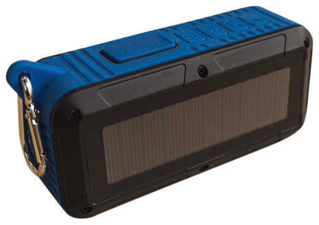 Rayjam Solar Bluetooth Speaker, Blue