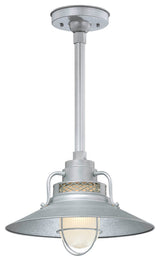 1-Light 14" Galvanized RLM Railroad Shade