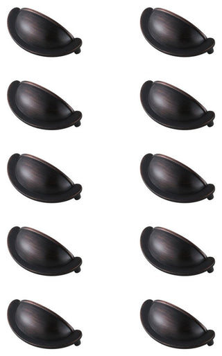 PL3001-ORB-10PK Center to Center Oil-Rubbed Bronze Cup Bar Pull, Set of 10