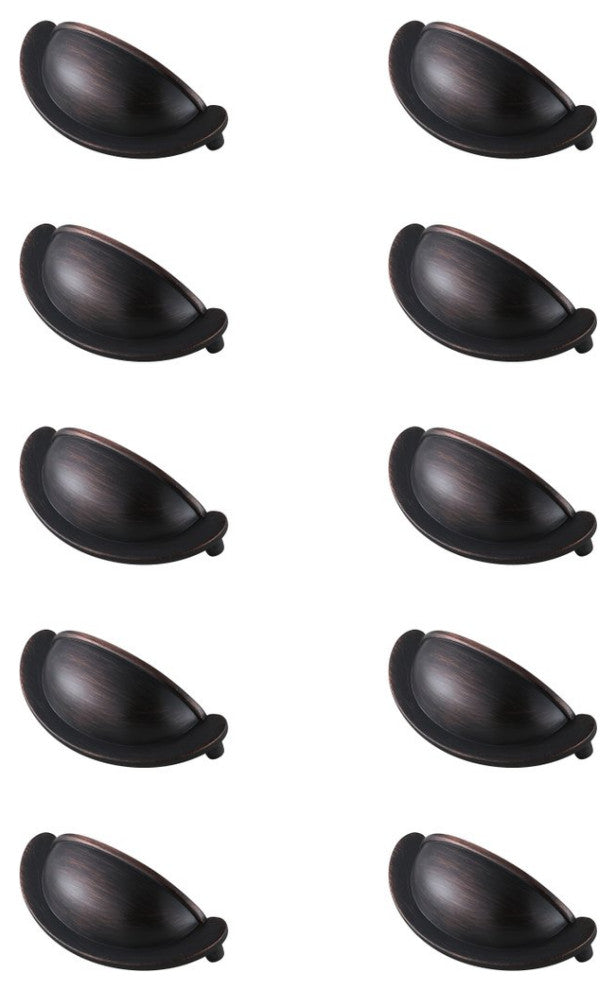 PL3001-ORB-10PK Center to Center Oil-Rubbed Bronze Cup Bar Pull, Set of 10