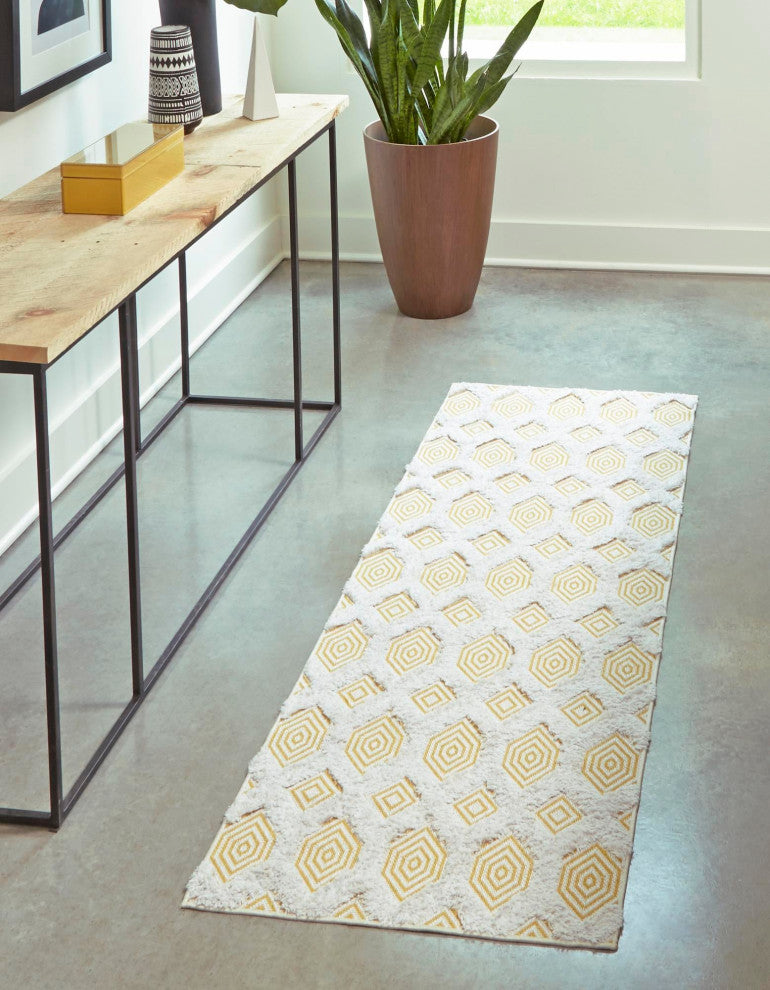 Unique Loom Sabrina Soto Casa Havana Area Rug, Yellow, 2' 3 X 8' 0 Runner