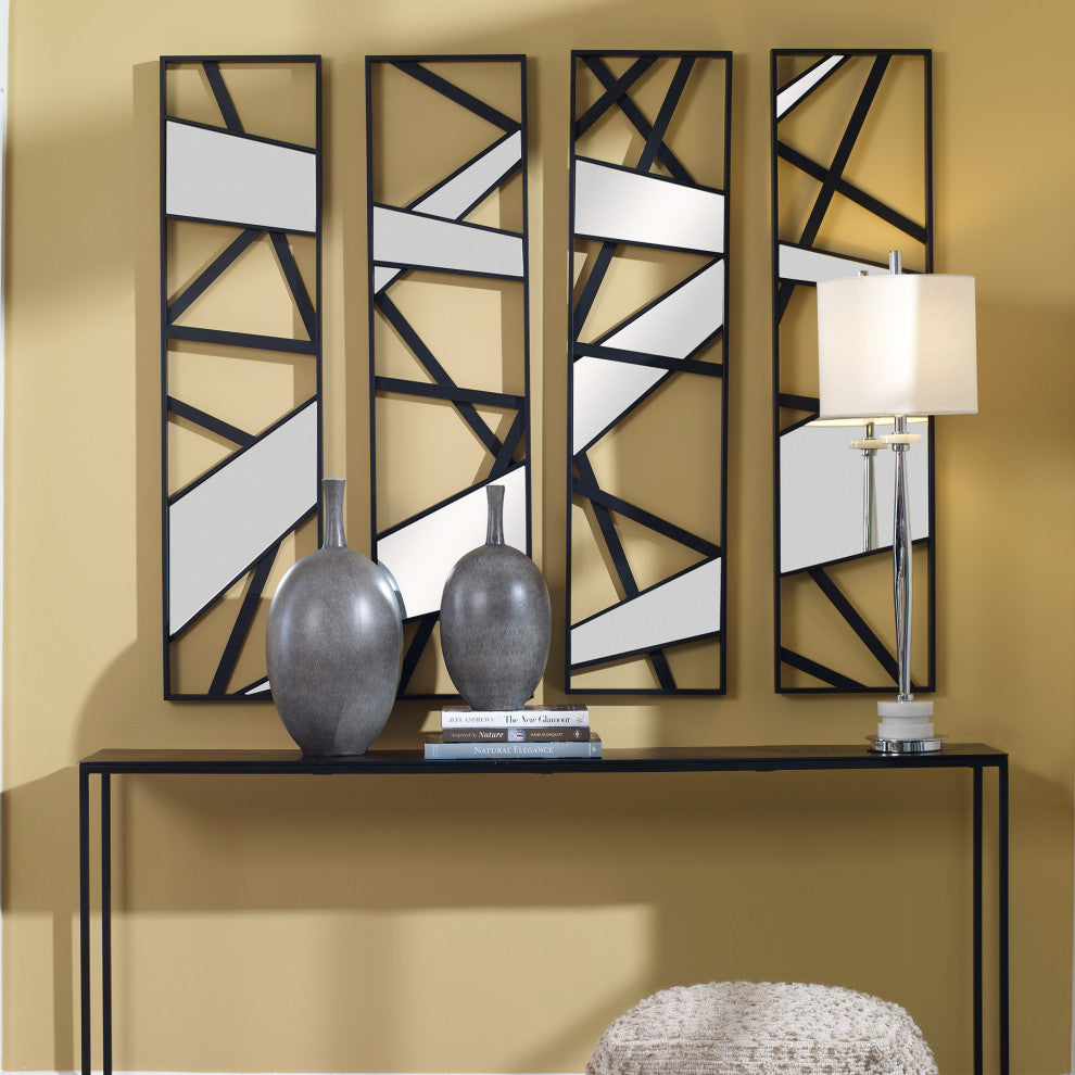 Uttermost 04332 Looking Glass Mirrored Wall Decor Set of 4