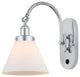Cone Sconce, Polished Chrome, Matte White, Matte White
