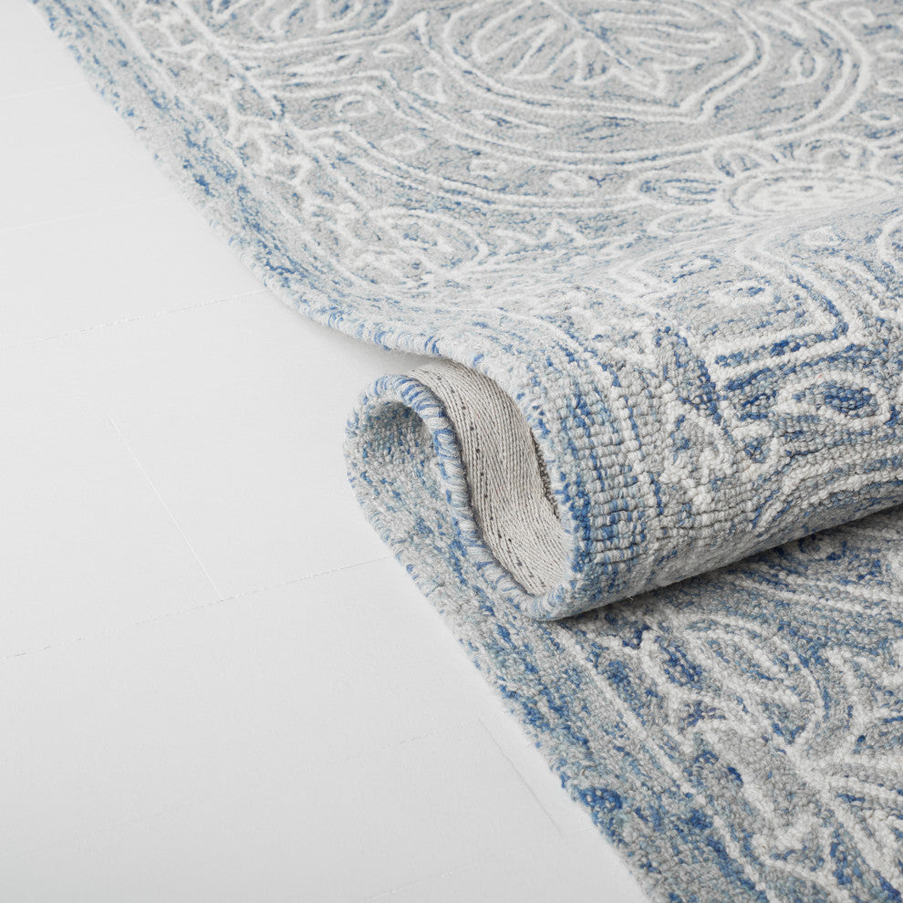 Safavieh Lauren Ralph Lauren Collection LRL6603 Rug, Blue/Ivory, 7' Round