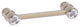 Carolina Crystal 3" Cabinet Pull, Antique Pewter