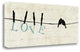 "Birds On A Wire - Love" By Alain Pelletier, Giclee Print on Gallery Wrap Canvas