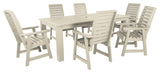 Weatherly 7-Piece Rectangle Dining Set, Whitewash