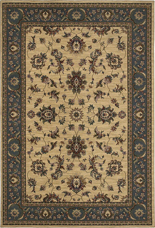 Oriental Weavers Ariana Collection Ivory/Blue Oriental Indoor Area Rug 4'X5'9"
